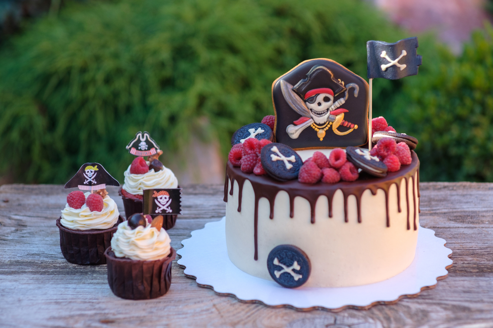 torte mit piratenmotiv